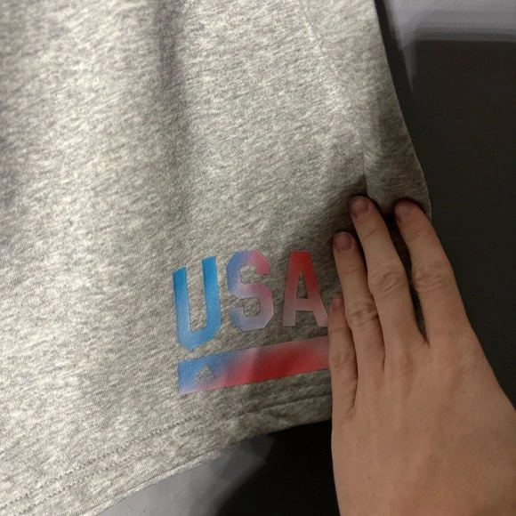 Adidas Grey Multi Sport USA Shorts Womens Size Large In 3X - Picture 4 of 6